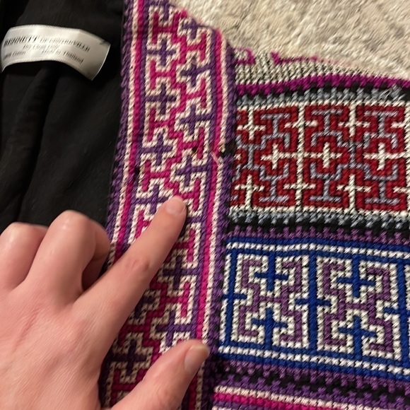 BENNETT of Centreville Embroidered Cotton Jacket Fits Like Medium Boho - Picture 7 of 14